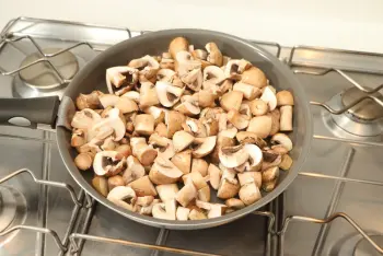 Riz sauté aux champignons et jambon : Étape 5