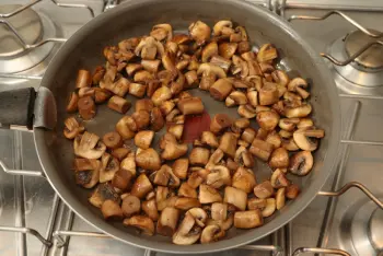 Riz sauté aux champignons et jambon : Étape 6