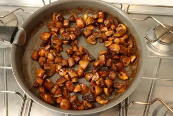 Riz sauté aux champignons et jambon : Étape 8