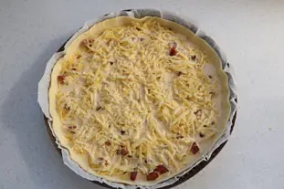 Quiche au 2 fromages : Étape 8