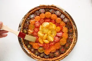 Tarte fine aux tomates cerises et pesto : Étape 9
