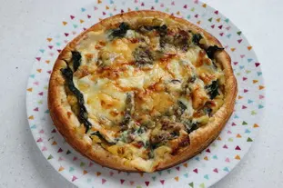 Tarte fine aux épinards et pommes de terre