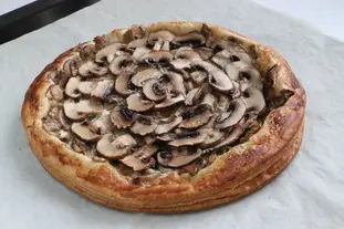 Tarte fine aux champignons