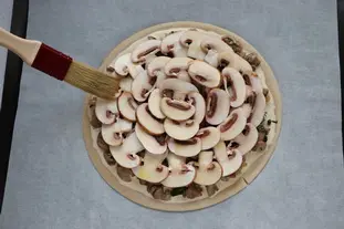 Tarte fine aux champignons : Étape 6