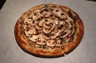 Tarte fine aux champignons : Étape 7