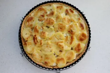 Tarte de pommes de terre au fromage