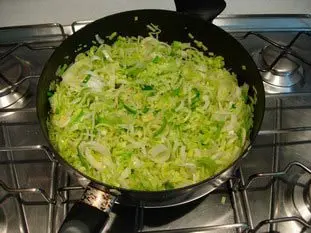 Tarte filo-poireaux-fromage : Étape 2