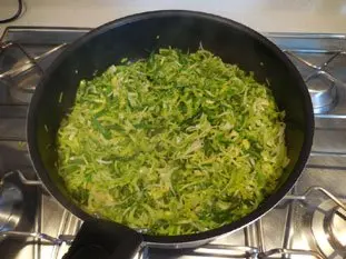 Tarte poireaux-mimolette : Étape 1