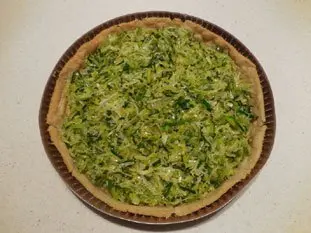 Tarte poireaux-mimolette : Étape 5