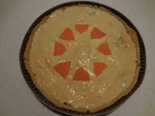 Tarte poireaux-mimolette : Étape 7