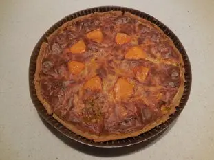 Tarte poireaux-mimolette : Étape 8