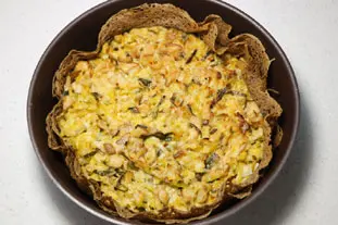 Tarte bretonne champignons et poireaux