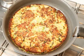 Galette de semoule aux poireaux : Étape 10