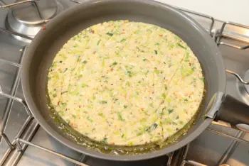 Galette de semoule aux poireaux : Étape 9