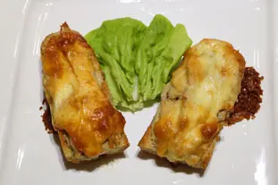 Tartines grillées de poulet à la crème de sésame