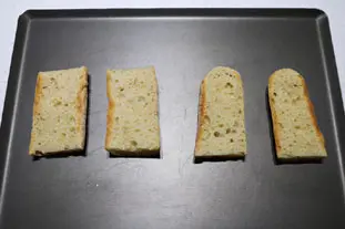 Tartines grillées de poulet à la crème de sésame : Étape 2