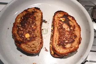 Grilled cheese à l'avocat : Étape 7