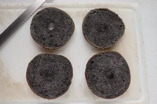 Bagel poulet et avocat : Étape 7