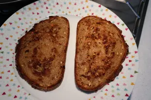 Grilled cheese oeuf et épinards : Étape 4