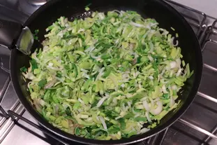 Tartine aux poireaux et œufs brouillés : Étape 3