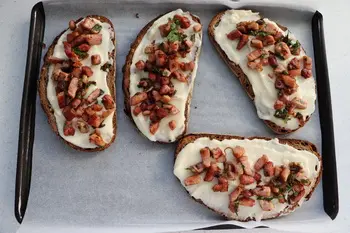 Tartines grillées jambon-béchamel : Étape 9