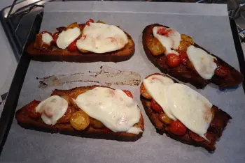 Bruschetta et mozzarella : Étape 9