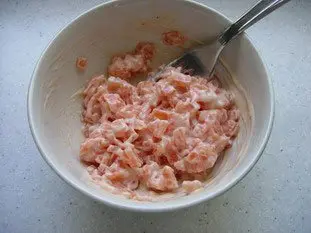 Sandwichs club au crabe et saumon fumé : Étape 2