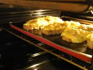 Tartine gratinée aux épinards : Étape 7