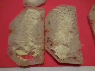 Tartine aux épinards et béchamel : Étape 1