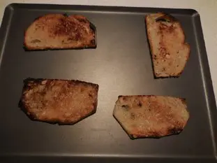 Tartine aux épinards et béchamel : Étape 3
