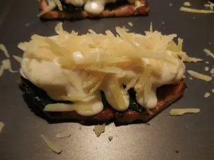 Tartine aux épinards et béchamel : Étape 7
