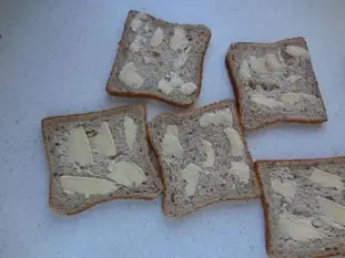 Croque-monsieur aux épinards : Étape 1