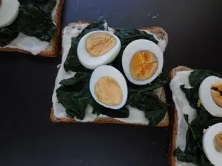 Croque-monsieur aux épinards : Étape 4