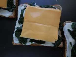 Croque-monsieur aux épinards : Étape 5