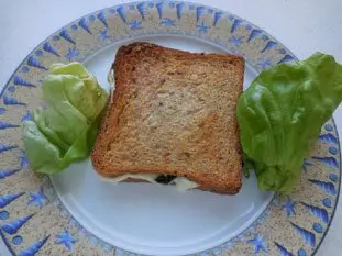 Croque-monsieur aux épinards : Étape 8