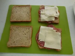Croque-monsieur complet : Étape 6