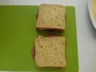 Croque-monsieur complet : Étape 7