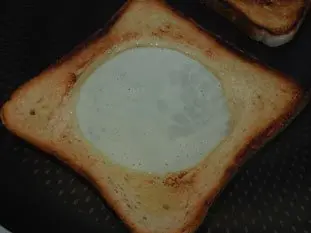 Oeuf au plat en toast : Étape 7
