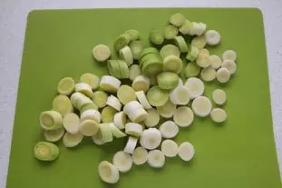 Tartines aux blancs de poireaux et oeuf mollet : Étape 1