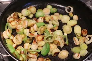 Tartines aux blancs de poireaux et oeuf mollet : Étape 5