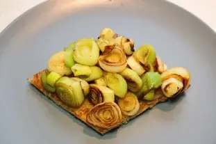 Tartines aux blancs de poireaux et oeuf mollet : Étape 7