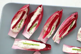 Endives rouges en amuse-bouche