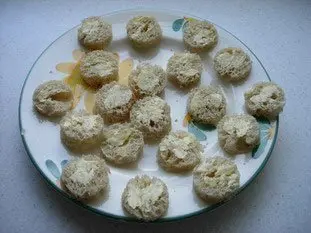 Oeufs de caille en canapés : Étape 2