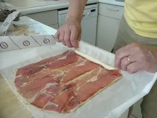 Feuilletés au jambon "En escargot" : Étape 3