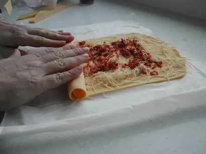 Petits roulés aux lardons et fromage : Étape 6