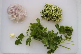 Houmous vert : Étape 1