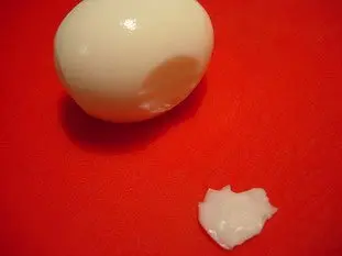 Oeufs mimosa : Étape 1