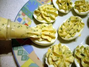 Oeufs mimosa : Étape 9