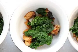 Oeufs cocotte aux épinards : Étape 2