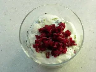 Verrine de betteraves et fromage frais : Étape 6